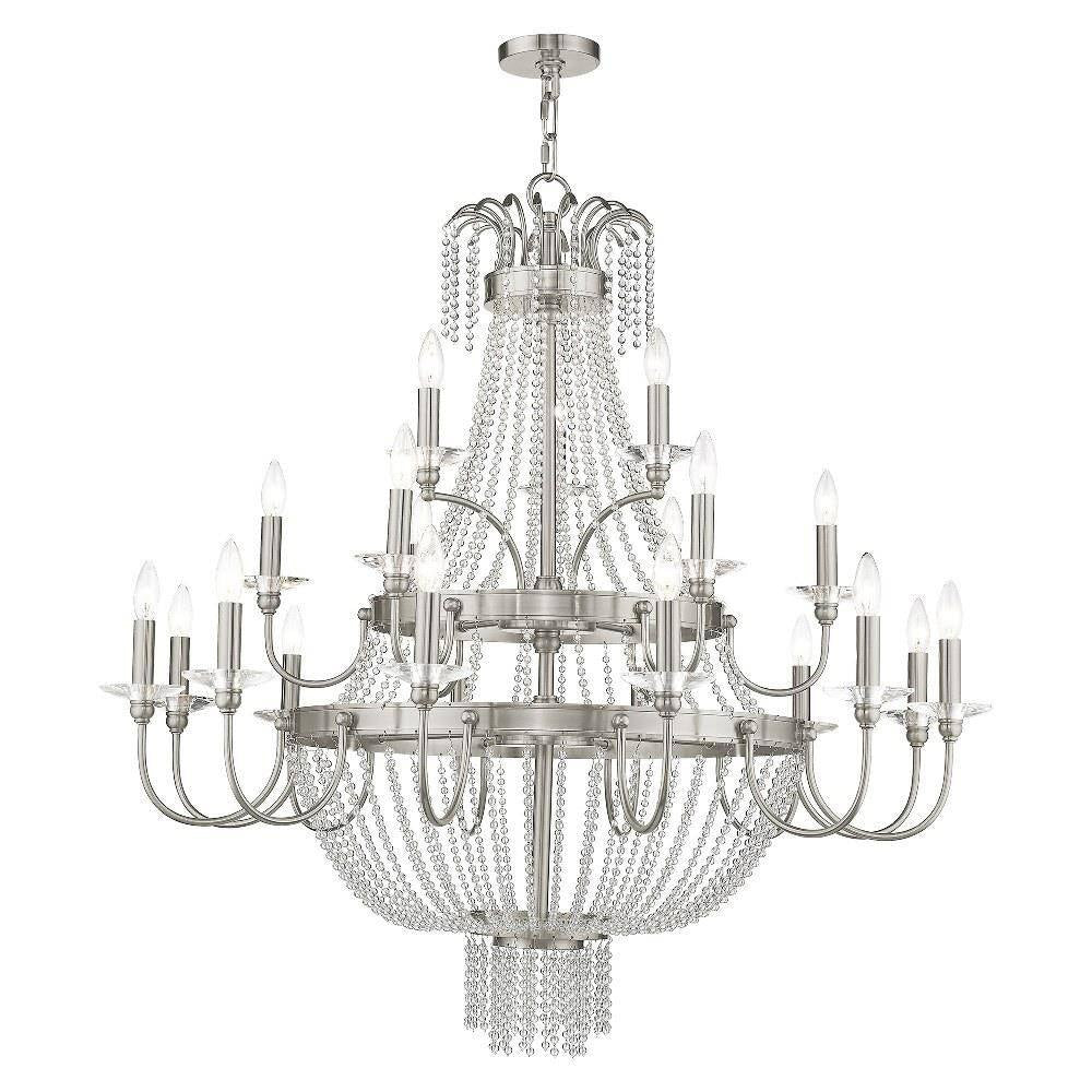 Livex Lighting - 51877-28 - Valentina - 21 Light Foyer Chandelier in French Country Style - 42 Inches wide by 42.75 Inches high