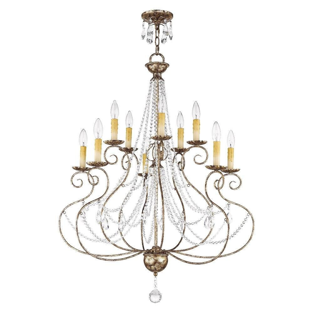 Livex Lighting - 51909-36 - Isabella - 10 Light Chandelier in French Country Style - 32 Inches wide by 38.25 Inches high