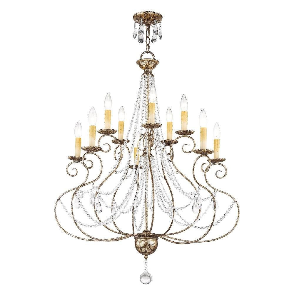 Livex Lighting - 51909-36 - Isabella - 10 Light Chandelier in French Country Style - 32 Inches wide by 38.25 Inches high