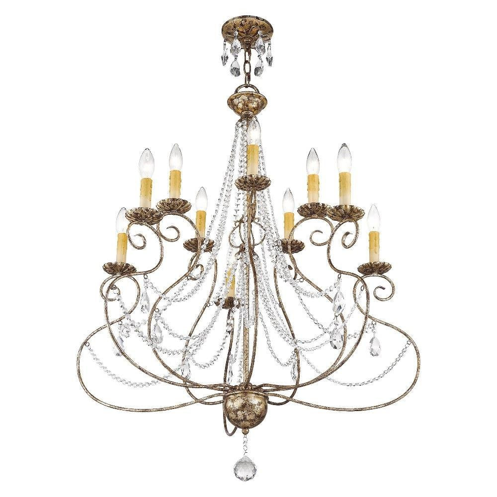Livex Lighting - 51909-36 - Isabella - 10 Light Chandelier in French Country Style - 32 Inches wide by 38.25 Inches high