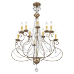 Livex Lighting - 51909-36 - Isabella - 10 Light Chandelier in French Country Style - 32 Inches wide by 38.25 Inches high