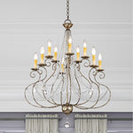 Livex Lighting - 51909-36 - Isabella - 10 Light Chandelier in French Country Style - 32 Inches wide by 38.25 Inches high
