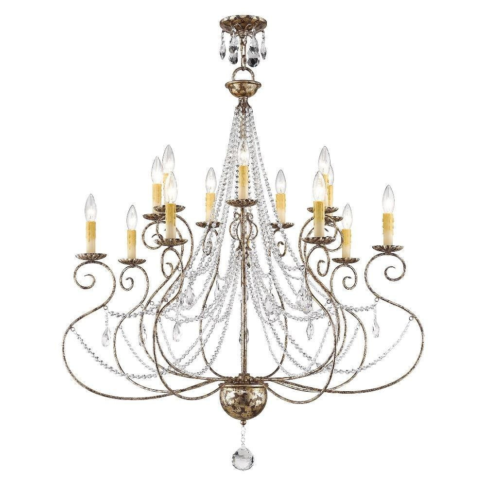 Livex Lighting - 51910-36 - Isabella - 14 Light Foyer Chandelier in French Country Style - 36 Inches wide by 41.25 Inches high