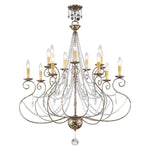 Livex Lighting - 51910-36 - Isabella - 14 Light Foyer Chandelier in French Country Style - 36 Inches wide by 41.25 Inches high