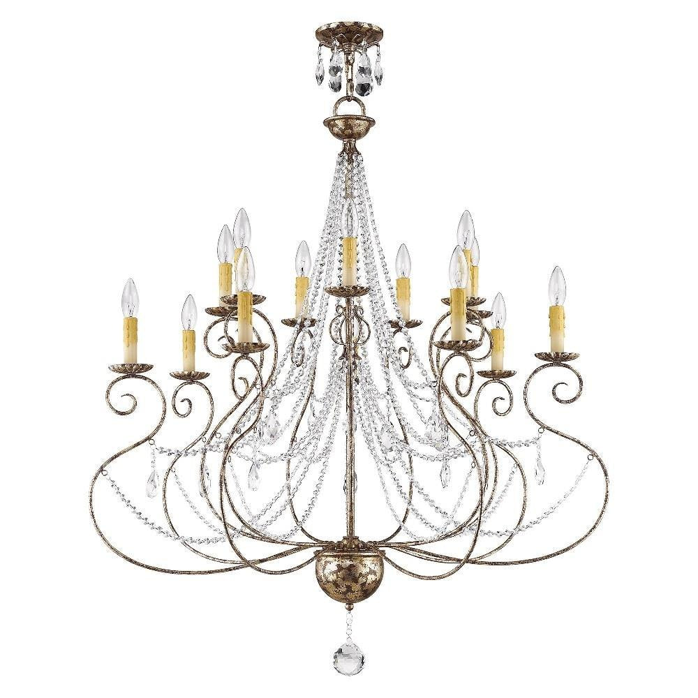 Livex Lighting - 51910-36 - Isabella - 14 Light Foyer Chandelier in French Country Style - 36 Inches wide by 41.25 Inches high