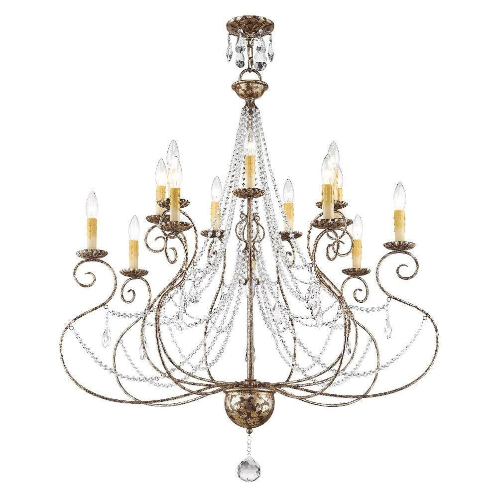 Livex Lighting - 51910-36 - Isabella - 14 Light Foyer Chandelier in French Country Style - 36 Inches wide by 41.25 Inches high