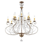 Livex Lighting - 51910-36 - Isabella - 14 Light Foyer Chandelier in French Country Style - 36 Inches wide by 41.25 Inches high