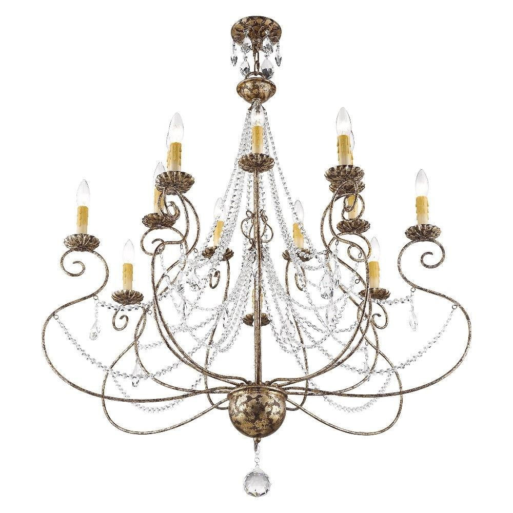 Livex Lighting - 51910-36 - Isabella - 14 Light Foyer Chandelier in French Country Style - 36 Inches wide by 41.25 Inches high