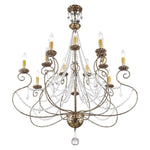 Livex Lighting - 51910-36 - Isabella - 14 Light Foyer Chandelier in French Country Style - 36 Inches wide by 41.25 Inches high