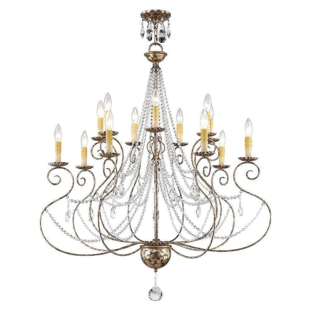 Livex Lighting - 51910-36 - Isabella - 14 Light Foyer Chandelier in French Country Style - 36 Inches wide by 41.25 Inches high