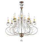 Livex Lighting - 51910-36 - Isabella - 14 Light Foyer Chandelier in French Country Style - 36 Inches wide by 41.25 Inches high