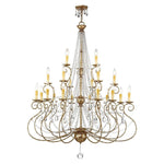 Livex Lighting - 51919-36 - Isabella - 21 Light Foyer Chandelier in French Country Style - 42.5 Inches wide by 54.25 Inches high