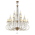 Livex Lighting - 51919-36 - Isabella - 21 Light Foyer Chandelier in French Country Style - 42.5 Inches wide by 54.25 Inches high