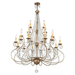 Livex Lighting - 51919-36 - Isabella - 21 Light Foyer Chandelier in French Country Style - 42.5 Inches wide by 54.25 Inches high