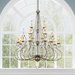 Livex Lighting - 51919-36 - Isabella - 21 Light Foyer Chandelier in French Country Style - 42.5 Inches wide by 54.25 Inches high
