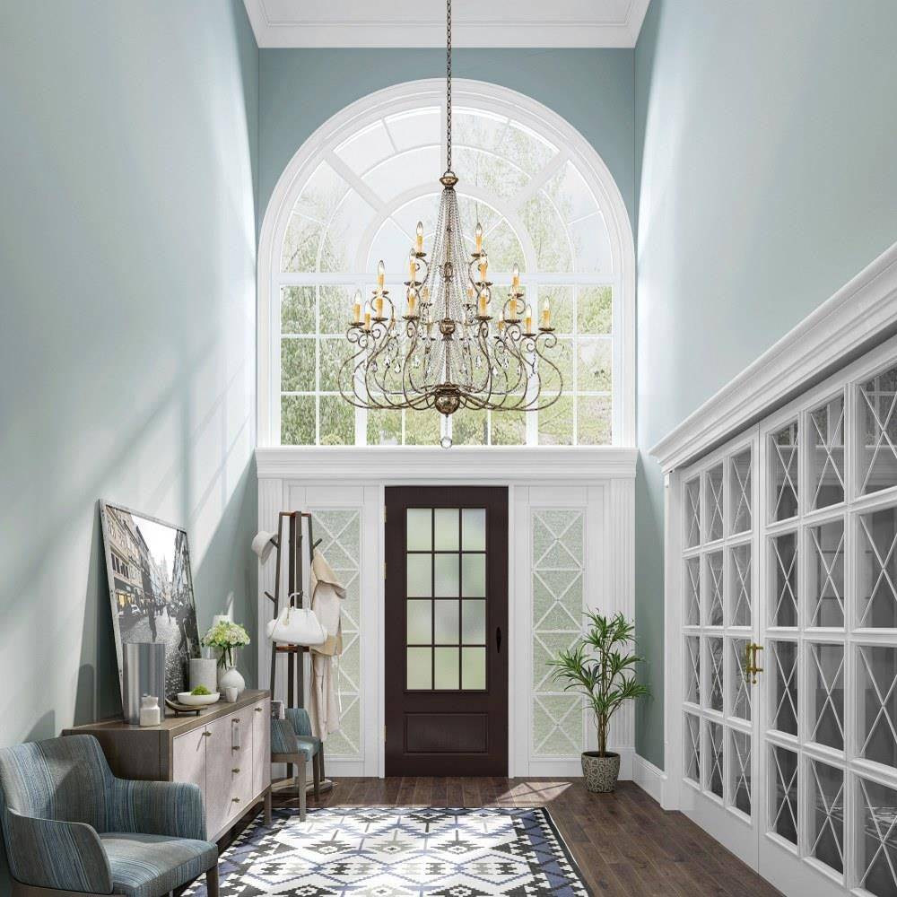 Livex Lighting - 51919-36 - Isabella - 21 Light Foyer Chandelier in French Country Style - 42.5 Inches wide by 54.25 Inches high