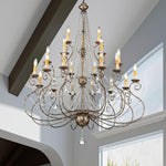Livex Lighting - 51919-36 - Isabella - 21 Light Foyer Chandelier in French Country Style - 42.5 Inches wide by 54.25 Inches high