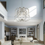 Livex Lighting - 51949-91 - Addison - 15 Light Foyer Chandelier in Contemporary Style - 42 Inches wide by 41.5 Inches high