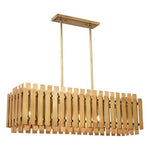 Livex Lighting - 52045-08 - Greenwich - 5 Light Linear Chandelier in Mid Century Modern Style - 12 Inches wide by 19 Inches high