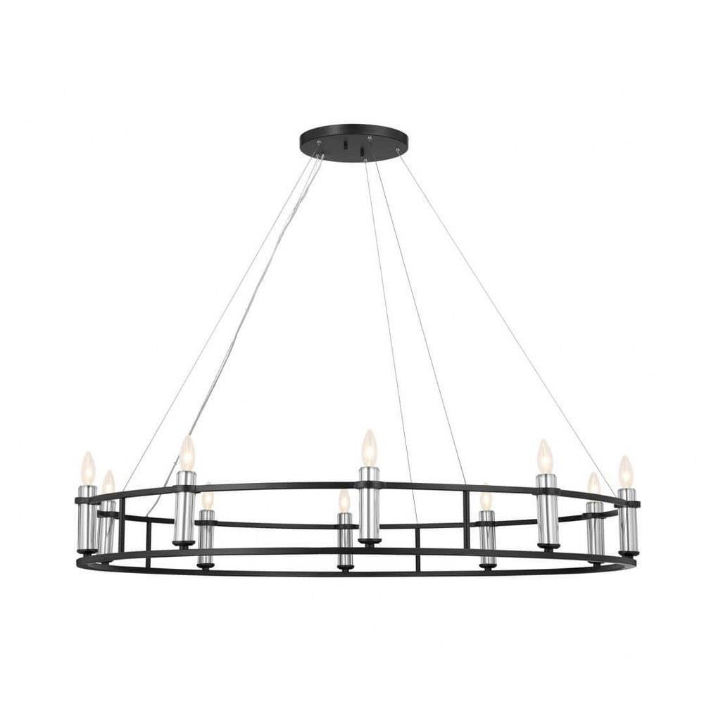 Kichler Lighting - 52491BNB - Rosalind - 10 Light Chandelier In Traditional Style-6.5 Inches Tall and 50 Inches Wide