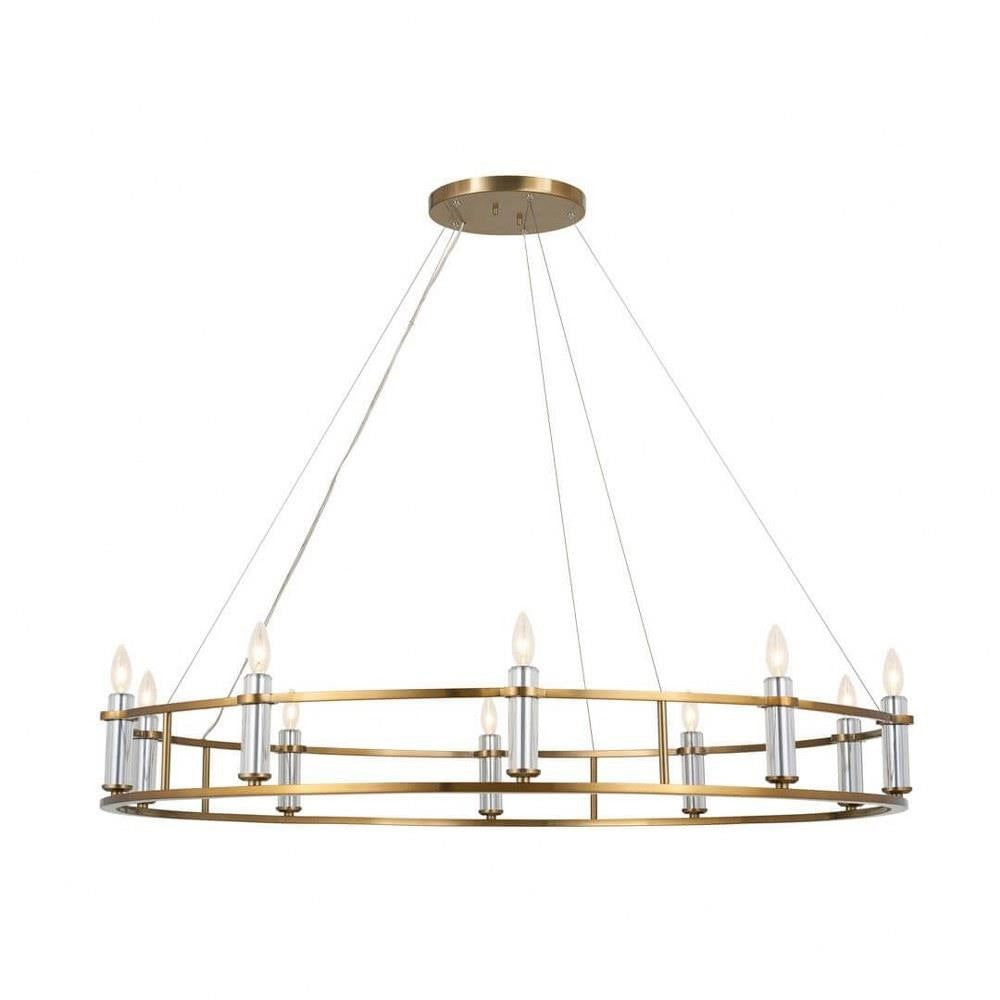 Kichler Lighting - 52491BNB - Rosalind - 10 Light Chandelier In Traditional Style-6.5 Inches Tall and 50 Inches Wide