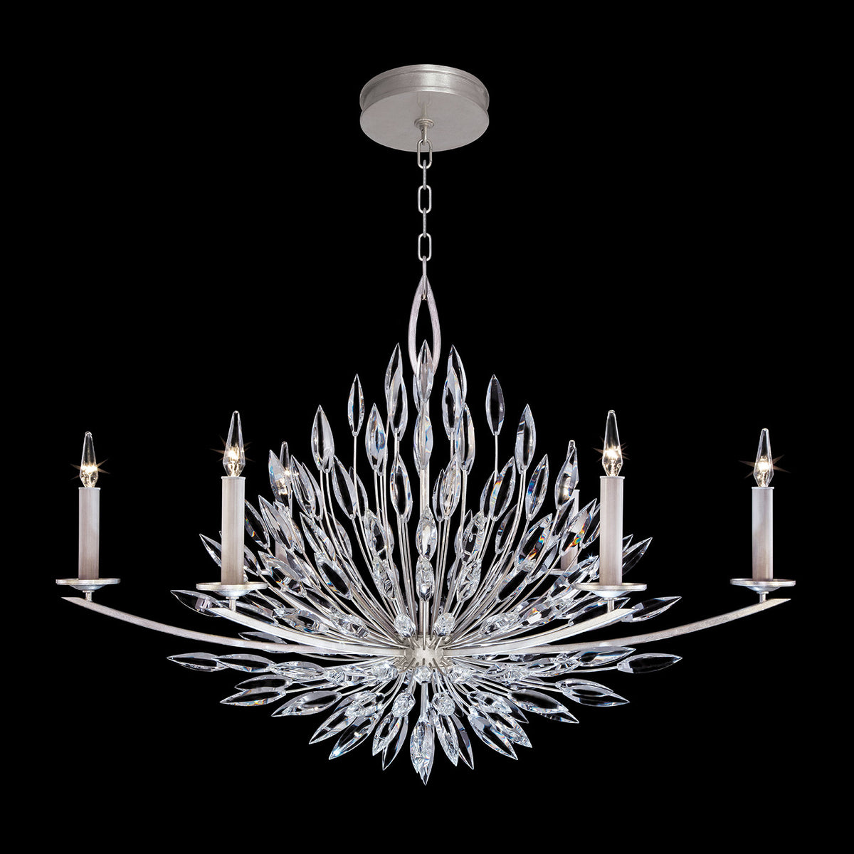 LILY BUDS 48"W Oblong Chandelier