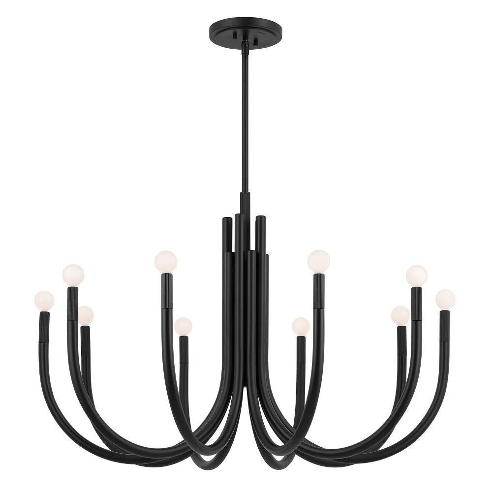 Kichler Lighting - 52551BK - Odensa - 10 Light Chandelier-27.25 Inches Tall and 40.25 Inches Wide