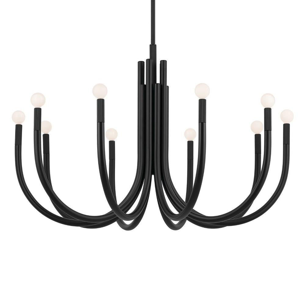 Kichler Lighting - 52551BK - Odensa - 10 Light Chandelier-27.25 Inches Tall and 40.25 Inches Wide