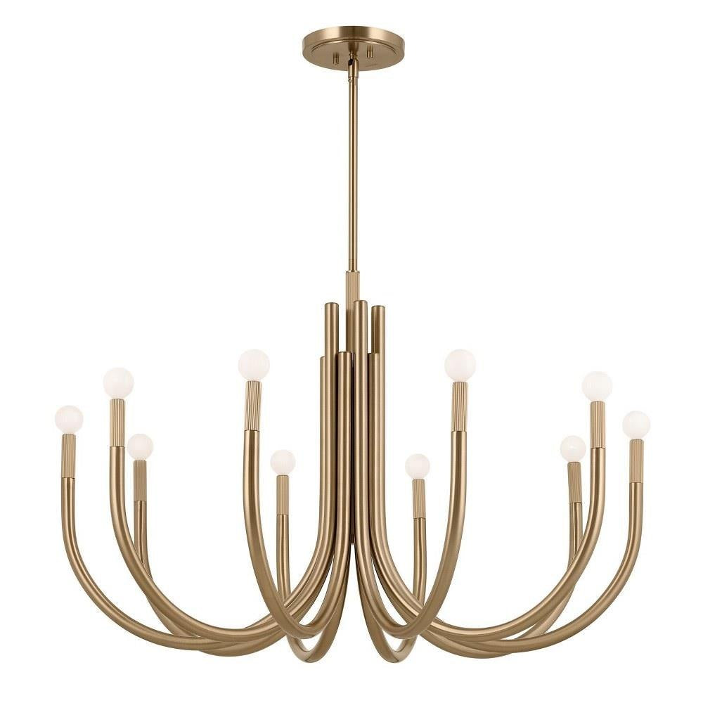 Kichler Lighting - 52551BK - Odensa - 10 Light Chandelier-27.25 Inches Tall and 40.25 Inches Wide