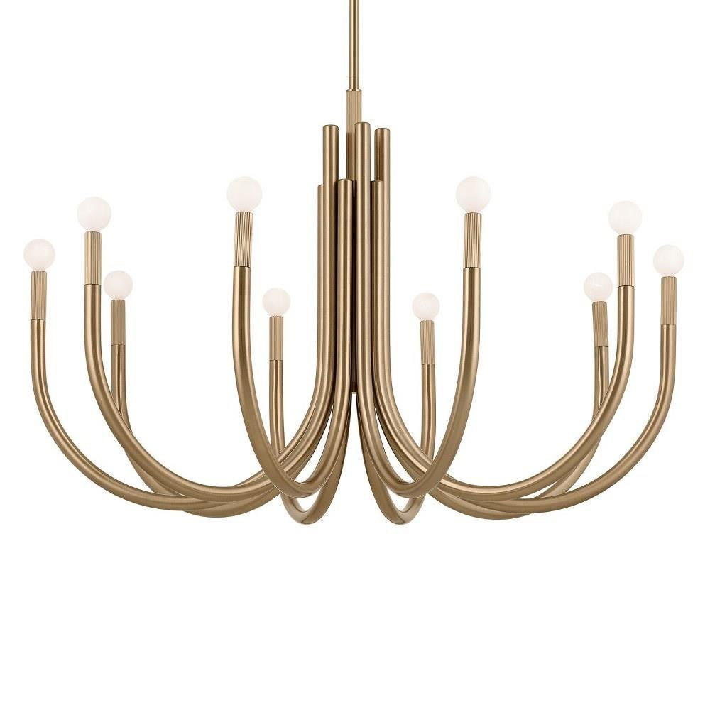Kichler Lighting - 52551BK - Odensa - 10 Light Chandelier-27.25 Inches Tall and 40.25 Inches Wide