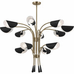 Kichler Lighting - 52561CPZBK - Arcus - 12 Light Chandelier-29 Inches Tall and 46.25 Inches Wide