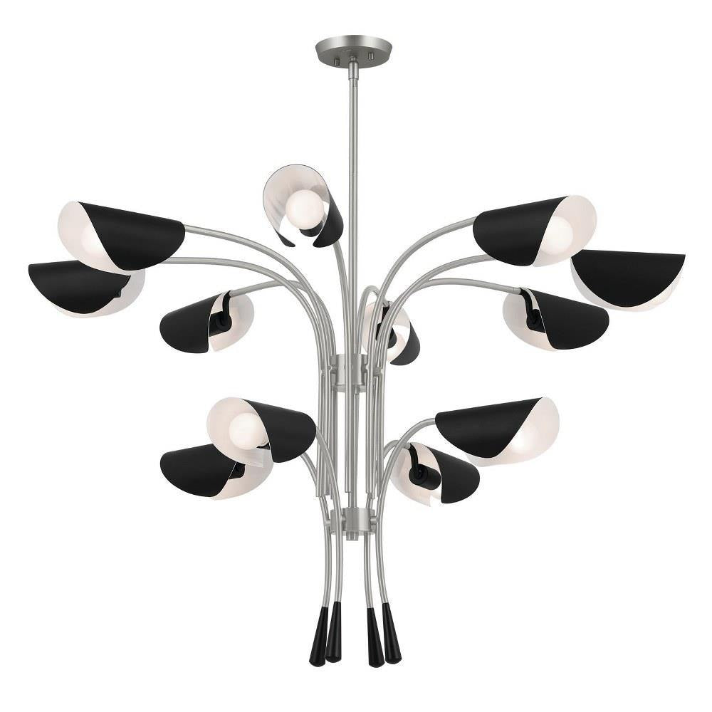 Kichler Lighting - 52561CPZBK - Arcus - 12 Light Chandelier-29 Inches Tall and 46.25 Inches Wide