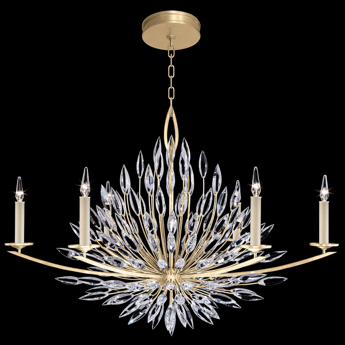 LILY BUDS 48"W Oblong Chandelier