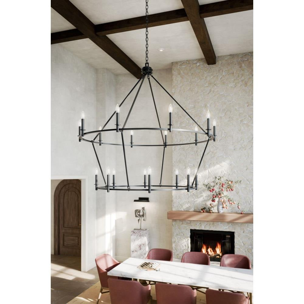 Kichler Lighting - 52708PN - Carrick - 18 Light Chandelier-49.75 Inches Tall and 54.25 Inches Wide