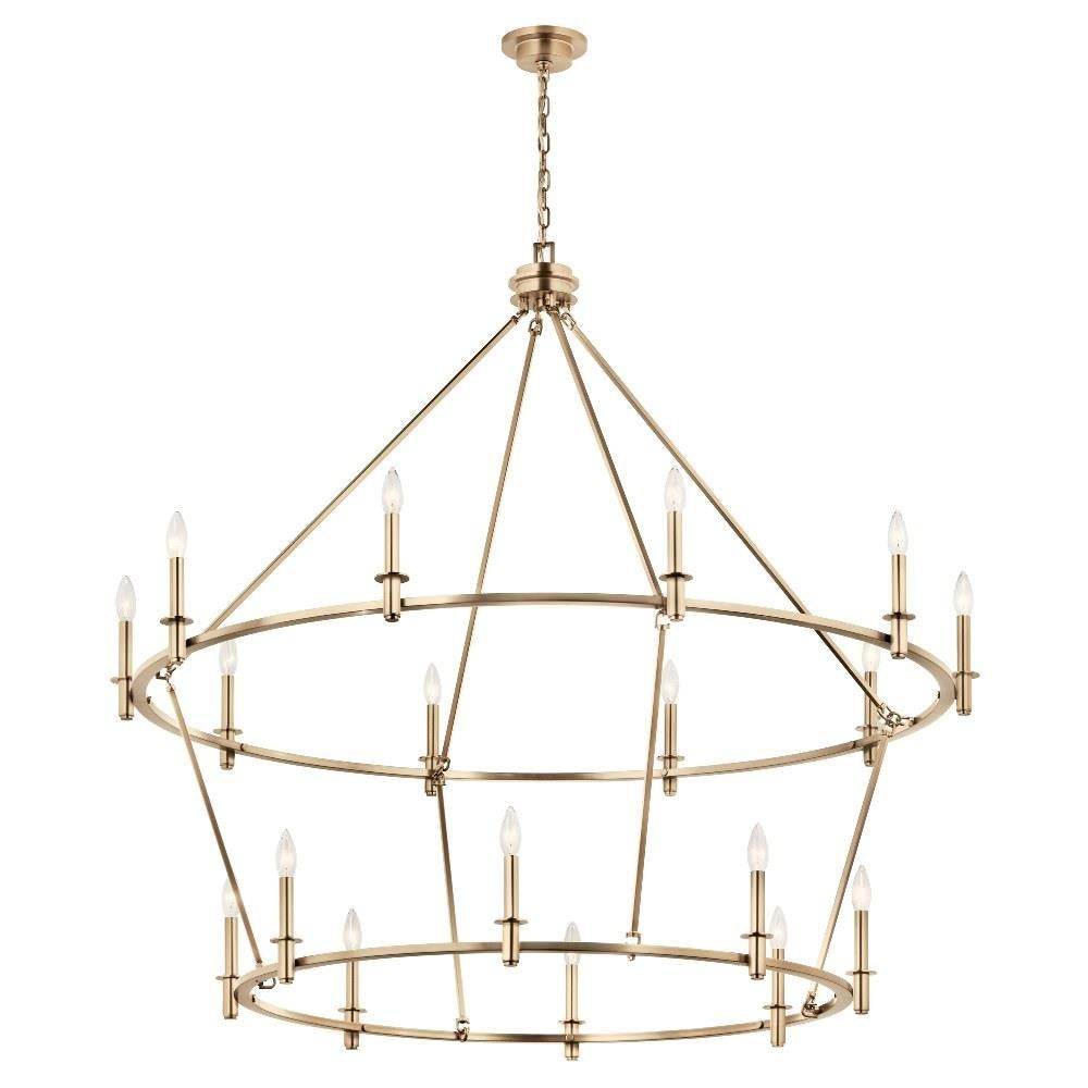 Kichler Lighting - 52708PN - Carrick - 18 Light Chandelier-49.75 Inches Tall and 54.25 Inches Wide