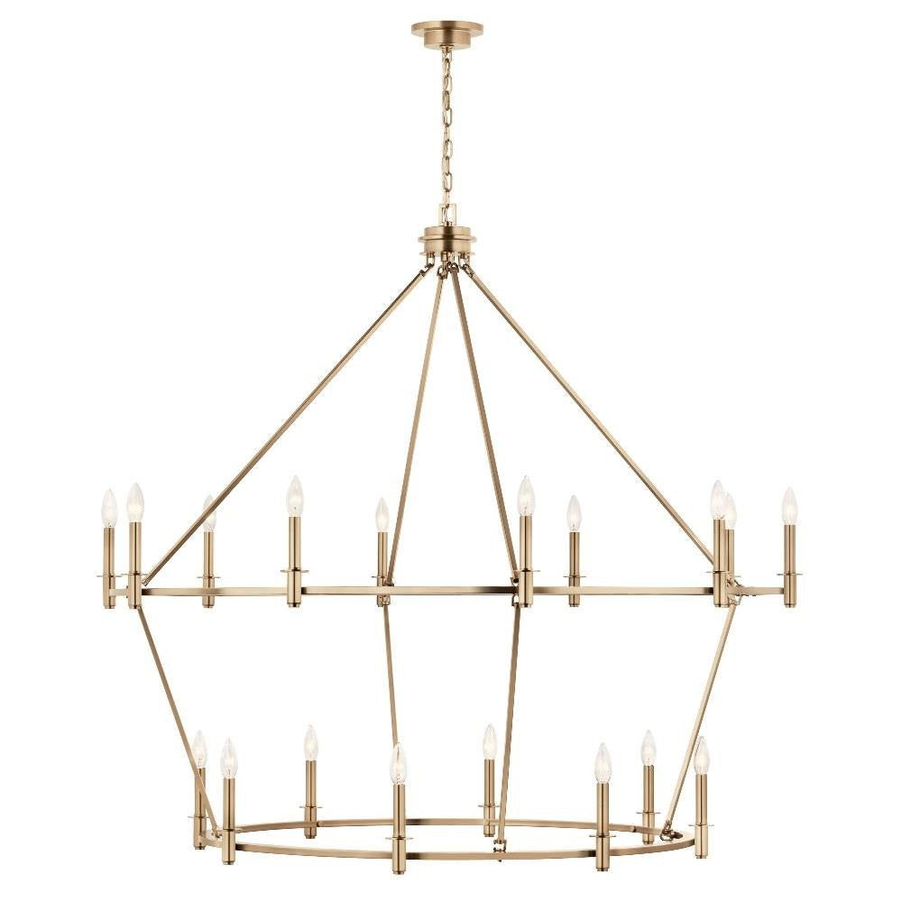Kichler Lighting - 52708PN - Carrick - 18 Light Chandelier-49.75 Inches Tall and 54.25 Inches Wide