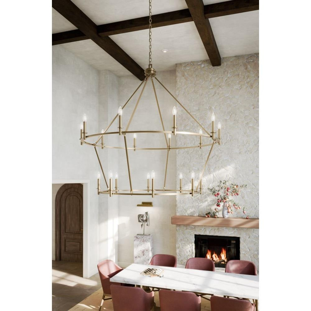 Kichler Lighting - 52708PN - Carrick - 18 Light Chandelier-49.75 Inches Tall and 54.25 Inches Wide