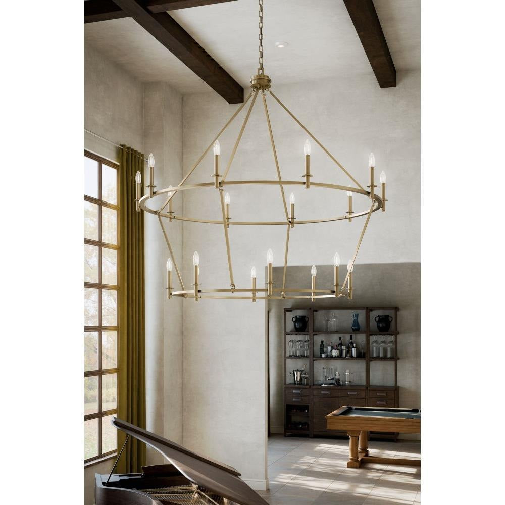 Kichler Lighting - 52708PN - Carrick - 18 Light Chandelier-49.75 Inches Tall and 54.25 Inches Wide