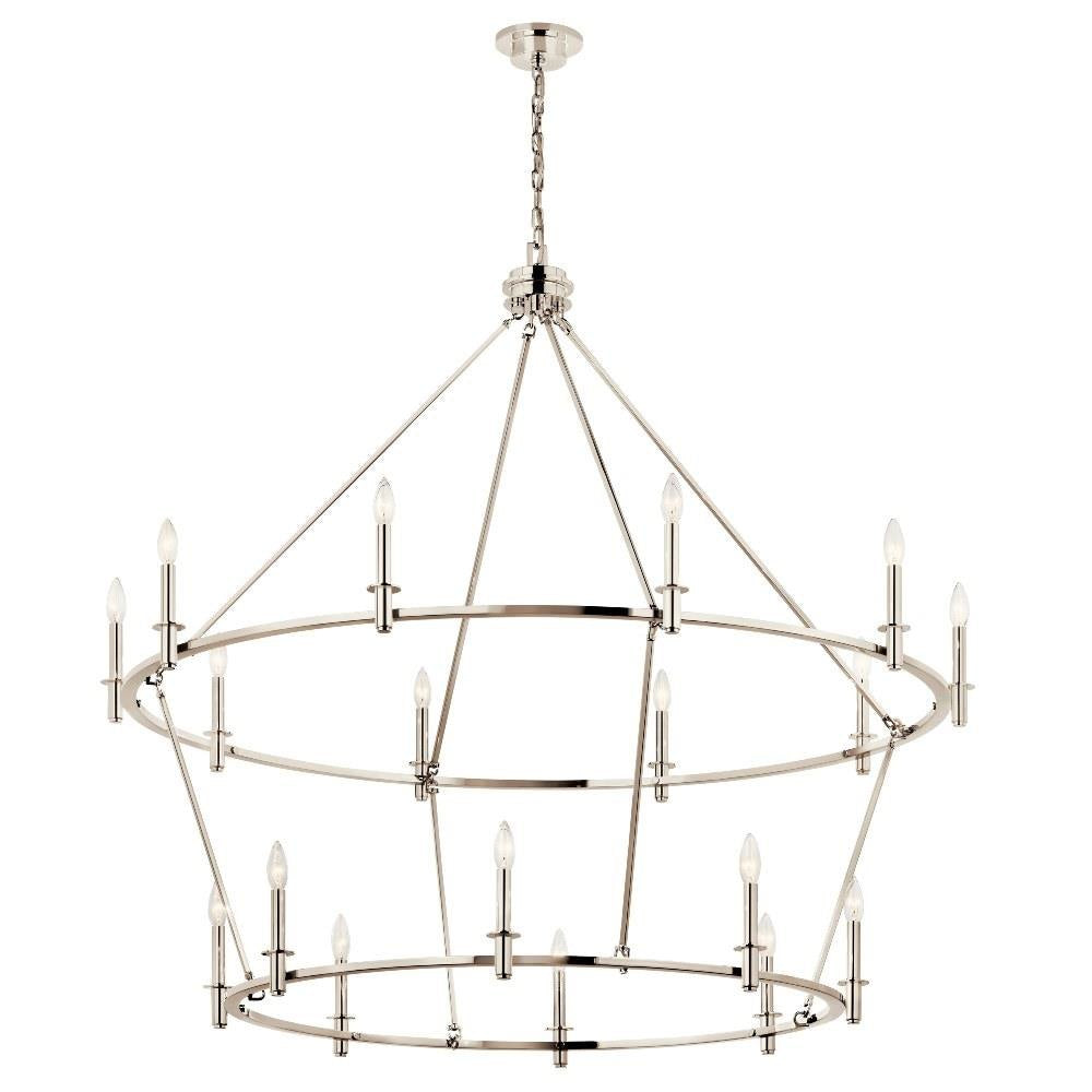 Kichler Lighting - 52708PN - Carrick - 18 Light Chandelier-49.75 Inches Tall and 54.25 Inches Wide