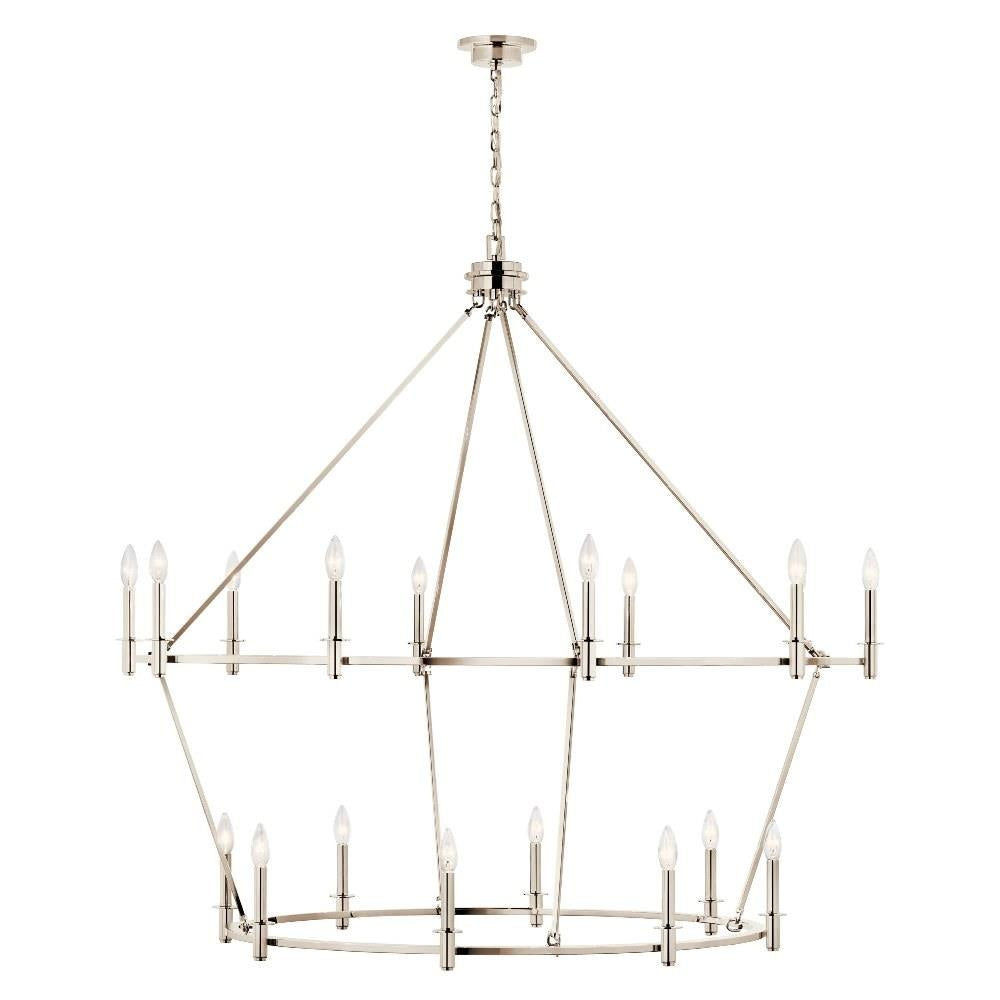Kichler Lighting - 52708PN - Carrick - 18 Light Chandelier-49.75 Inches Tall and 54.25 Inches Wide
