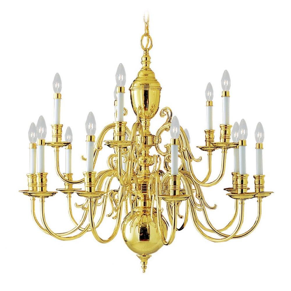 Livex Lighting - 5340-02 - Wakefield - 15 Light Chandelier in Traditional Style - 36 Inches wide by 36 Inches high