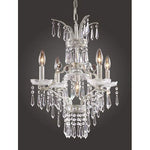 Five-Light Sunset Silver Chandelier