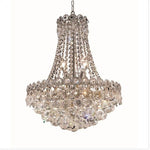 Eight-Light 16-Inch Chandelier with Royal Cut Clear Crystal