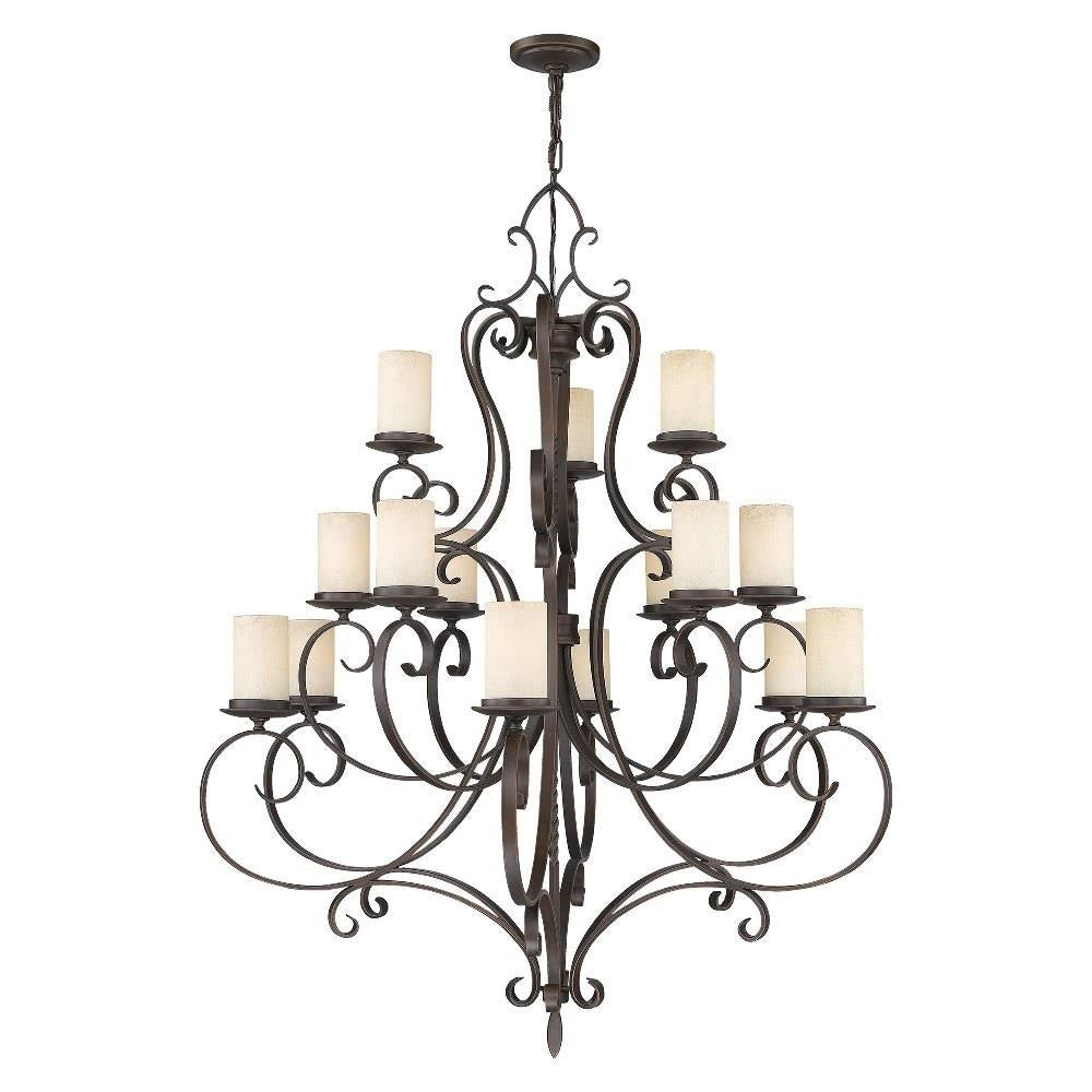 Bailey Street Home - 218-BEL-1261047 - Farnhill Close - 15 Light Chandelier in French Country Style - 42 Inches wide by 52.5 Inches high