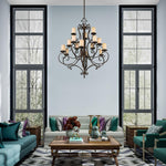 Livex Lighting - 5497-58 - Millburn Manor - 15 Light Chandelier in French Country Style - 42 Inches wide by 52.5 Inches high