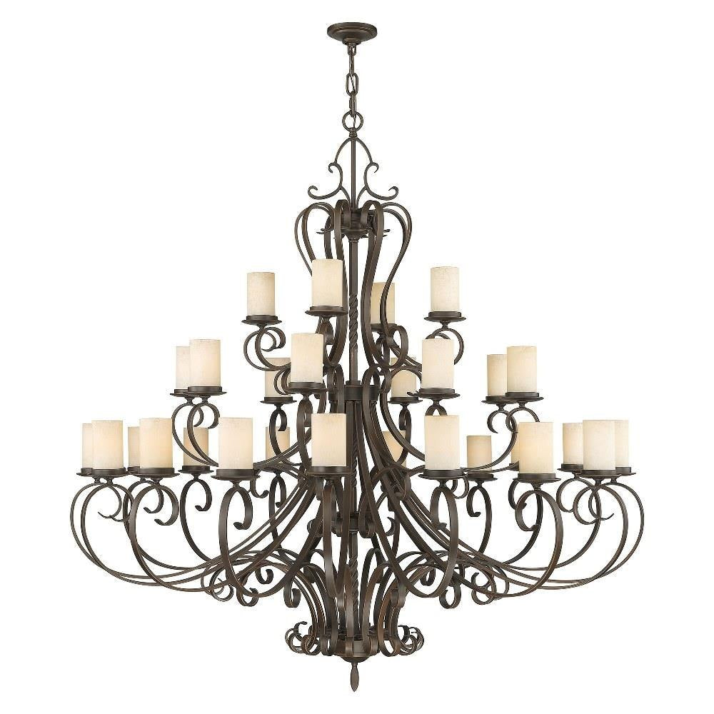 Bailey Street Home - 218-BEL-1261046 - Farnhill Close - 28 Light Chandelier in French Country Style - 63 Inches wide by 64 Inches high