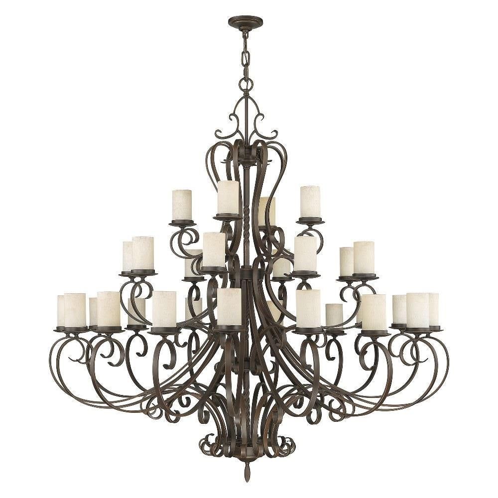 Bailey Street Home - 218-BEL-1261046 - Farnhill Close - 28 Light Chandelier in French Country Style - 63 Inches wide by 64 Inches high