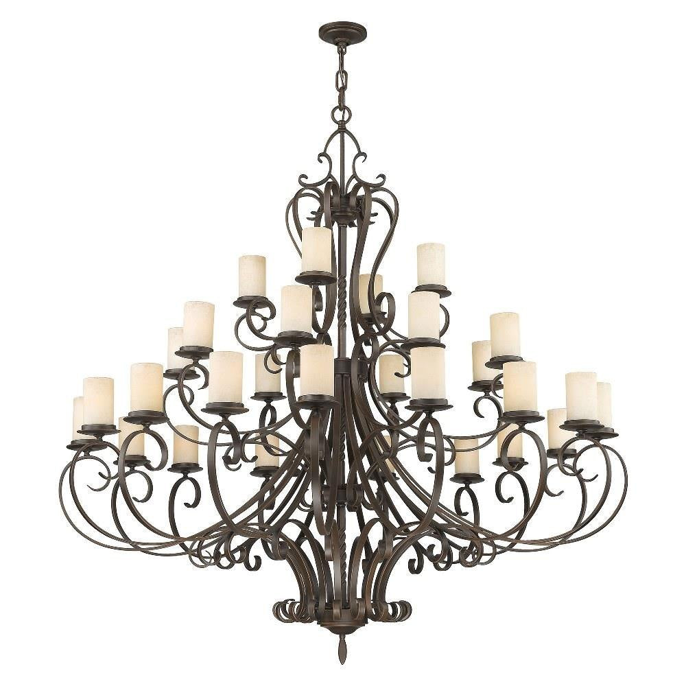Bailey Street Home - 218-BEL-1261046 - Farnhill Close - 28 Light Chandelier in French Country Style - 63 Inches wide by 64 Inches high