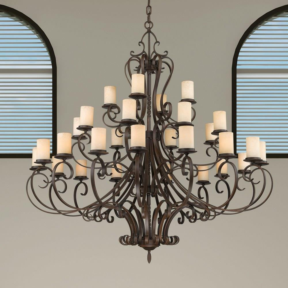 Livex Lighting - 5498-58 - Millburn Manor - 28 Light Chandelier in French Country Style - 63 Inches wide by 64 Inches high