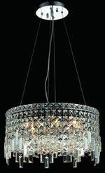 12 Light contemporary crystal chandelier Chrome plated